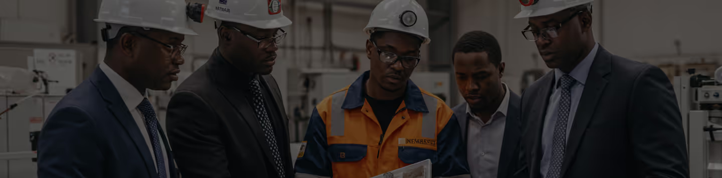 A meeting or collaboration between mine workers and other professionals, potentially related to Bbabsal Mines.